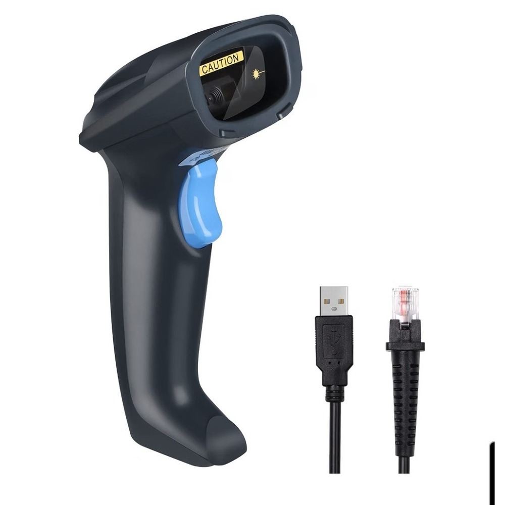 OBZ USB Barcode Scanner Wired 1D 2D QR Code Reader Handheld Plug & Play POS
